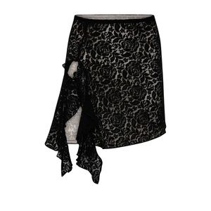 Tiger Mist Ellie mini skirt color black lace size medium